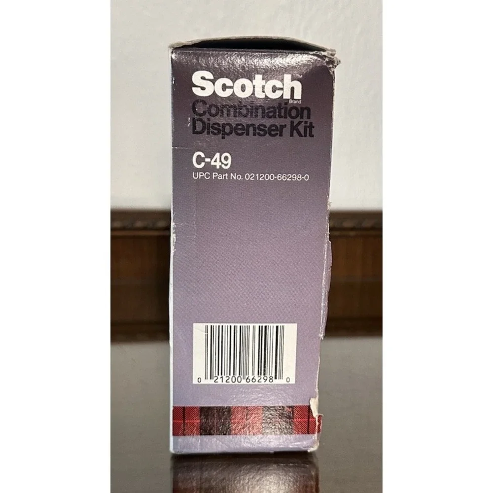 NOS 1986 Scotch Desktop Combination Kit Tape Dispenser Post It Notes Sealed C-49